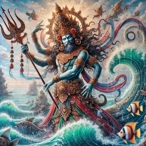 Depiction of the God of the Ocean: Dewa Baruna